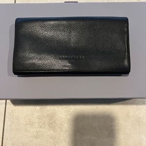 Longchamp Le Foulonné Long Leather Continental Wallet